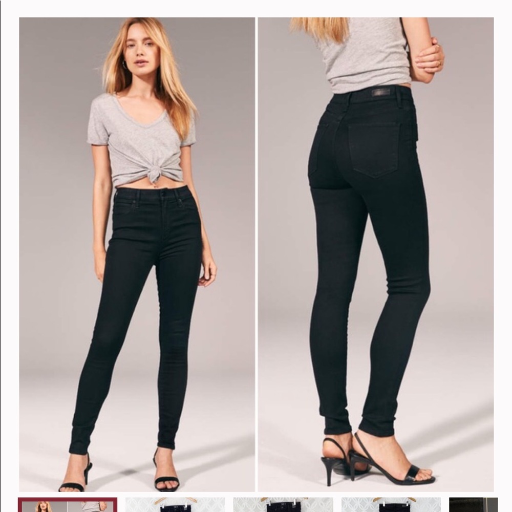 A&F Simone high rise super skinny jeans